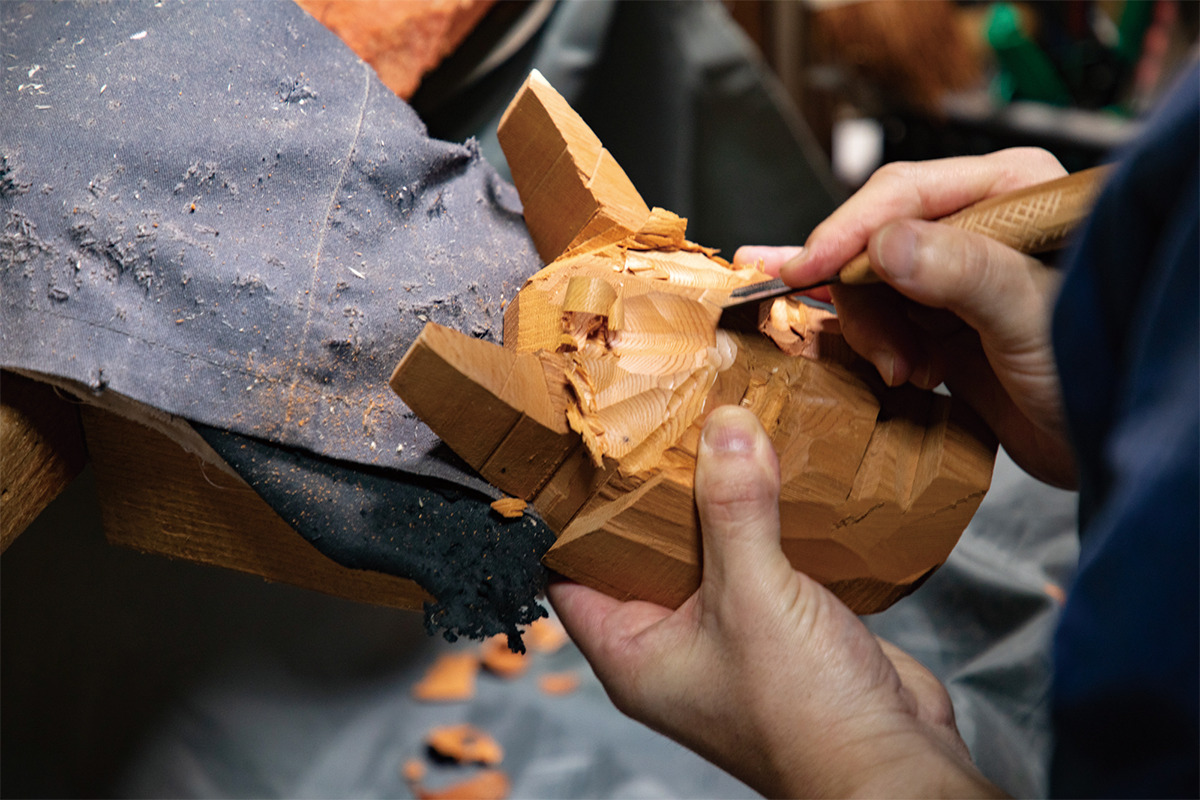「飛騨一位一刀彫」<br>飛騨高山の名匠の技を継承する伝統工芸品
