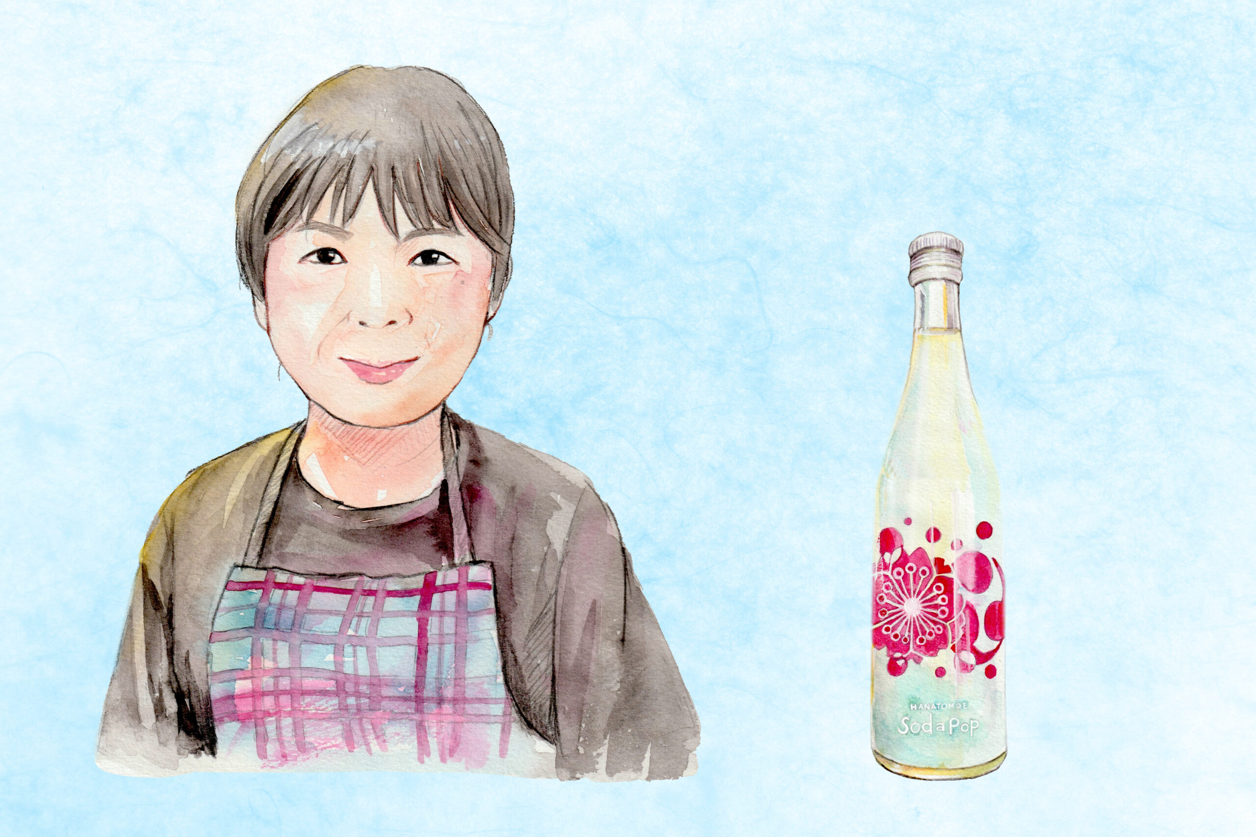 日本酒ソムリエ・「EUREKA!」オーナー  千葉麻里絵さんが推す日本酒<br><small>花巴 水酛 SODA POP“活性にごり”生<br>｜私が夏に飲みたいお酒②</small>