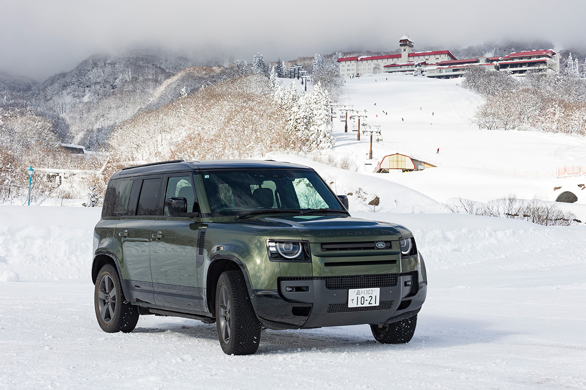 「DEFENDER」で<br>日本一の豪雪地帯へ【前編】<br><small>“不可能を可能にする”不屈の精神と挑戦が、<br>未知の世界の扉を開ける</small>