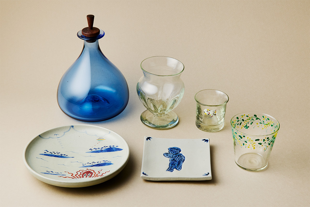 <small>渋谷パルコ《沼田智也・前嶋洋明 二人展》</small><br>ガラス×絵付けのコラボ！<br>作家二人の空気感を映し出す